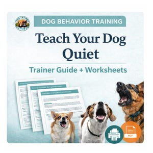Dog Training Protocol, Stop Barking Guide (PDF Download)
