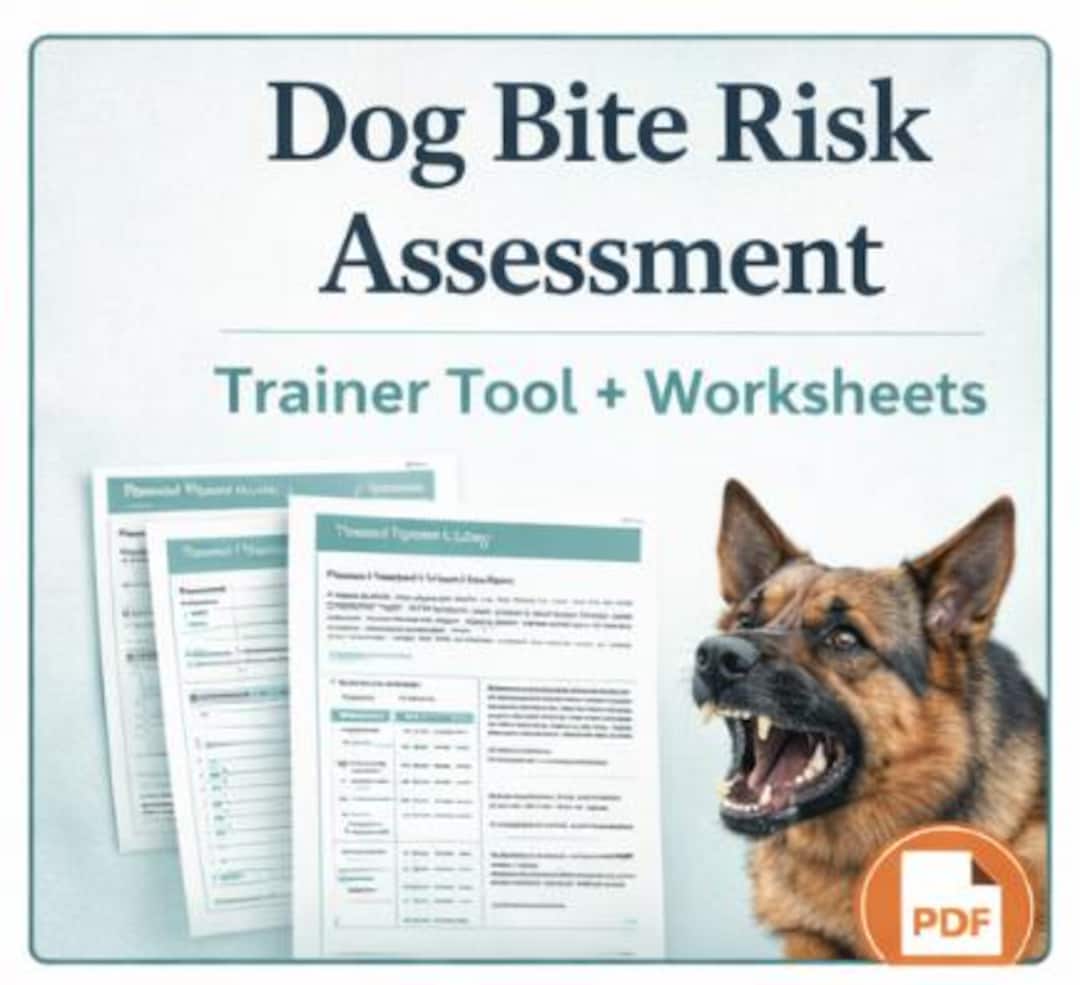 Dog Bite Risk Assessment | Printable Guide for Dog Trainers - Etsy UK