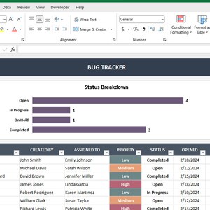 Bug Tracker Excel Template | Issue & Defect Tracker | QA Testing ...