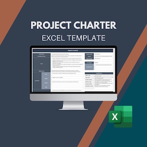 Project Charter | Excel Template | Business Charter Template | Project Plan | Project Planner | Project Management