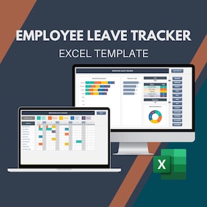 Employee Leave Tracker Excel Template | PTO Tracker Spreadsheet | Vacation Planner | HR Absence Management Tool