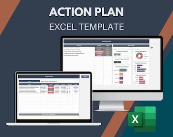 Action Plan Template - Excel - Etsy