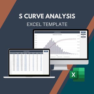 Plantilla de Excel para análisis de curva S: Seguimiento del progreso de la construcción, Panel de comparación de lo planificado y lo real, Gestión de proyectos