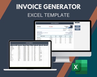 Invoice Generator Excel Template: Invoice Maker, Business Spreadsheet