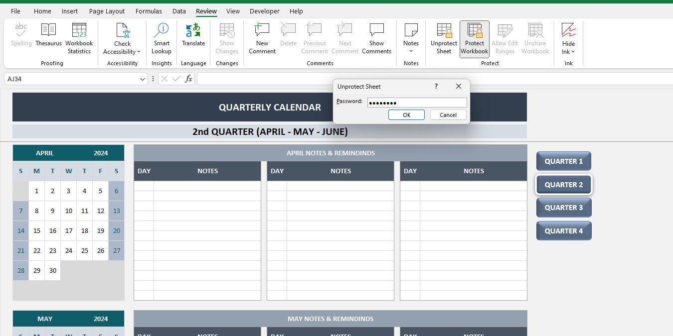 Quarterly Calendar Excel Template Quarterly Planner Quarterly Quarterly Calendar Excel Template Quarterly Planner Quarterly