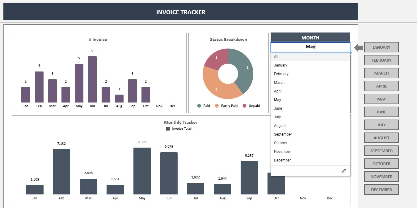 Invoice Tracker Google Sheets Template: Payment Organizer - Etsy
