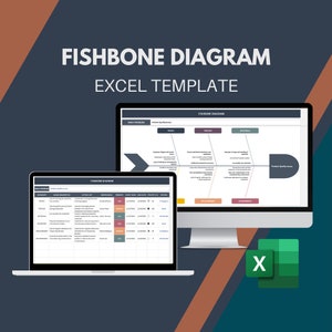 Fishbone Diagram | Excel Template | Fishbone Analysis | Ishikawa Diagram | Ishikawa Fishbone | Cause Effect Diagram