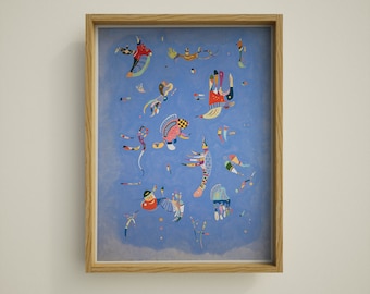 Wassily Kandinsky Sky Blue Print: Bauhaus Abstract Art