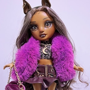 Rainbow High x Monster High OOAK Clawdeen Inspired Custom Doll