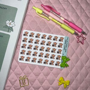 キリンのショッピングカートアイコンプランナーステッカー
