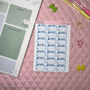 Pay Pal- Pay in 4 Tracker Planner Stickers