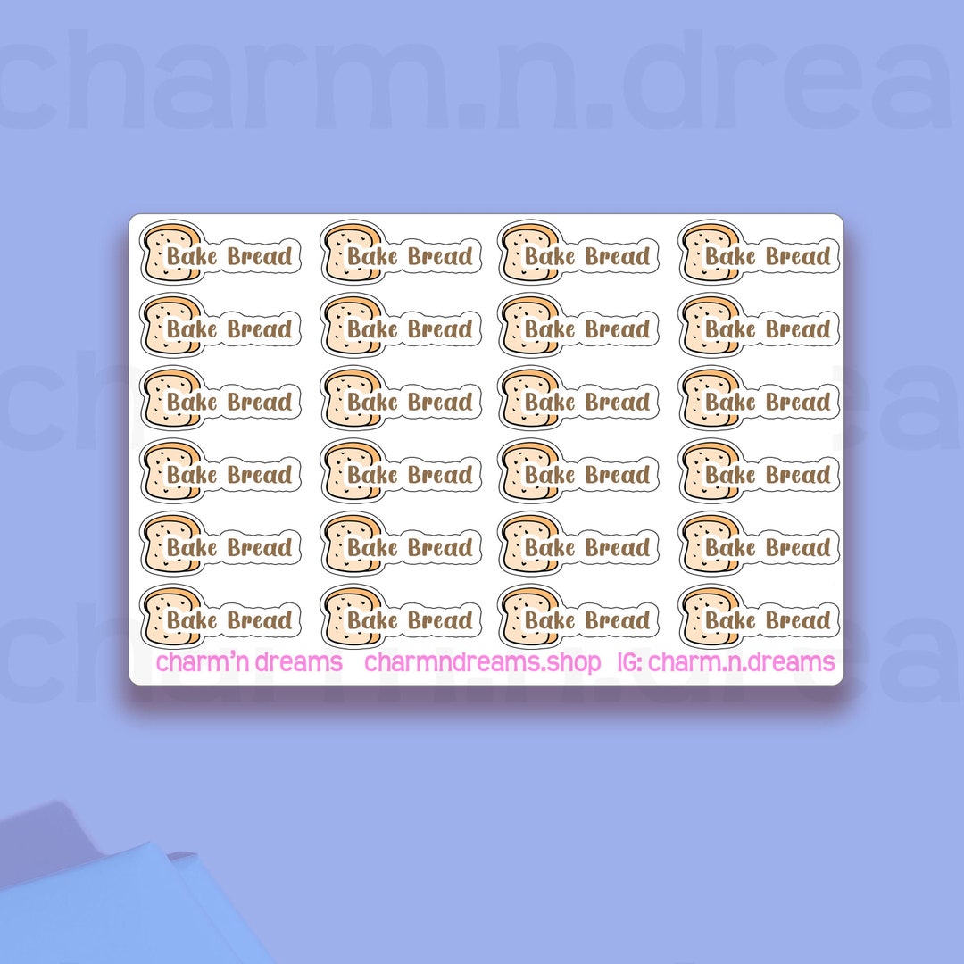 Bake Bread Icon Planner Stickers - Etsy