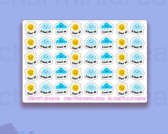 Wetter-Symbol-Sticker