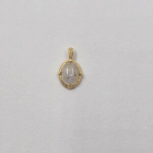 Moonstone Quartz Pendant Natural Gemstone Necklace Charm image 3