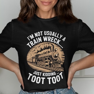 Dont Wall Me in When Im on a Roll Train Locomotive T-Shirt, Train Lover Tee, Vintage Style Engine Shirt, Railroad Enthusiast Gift