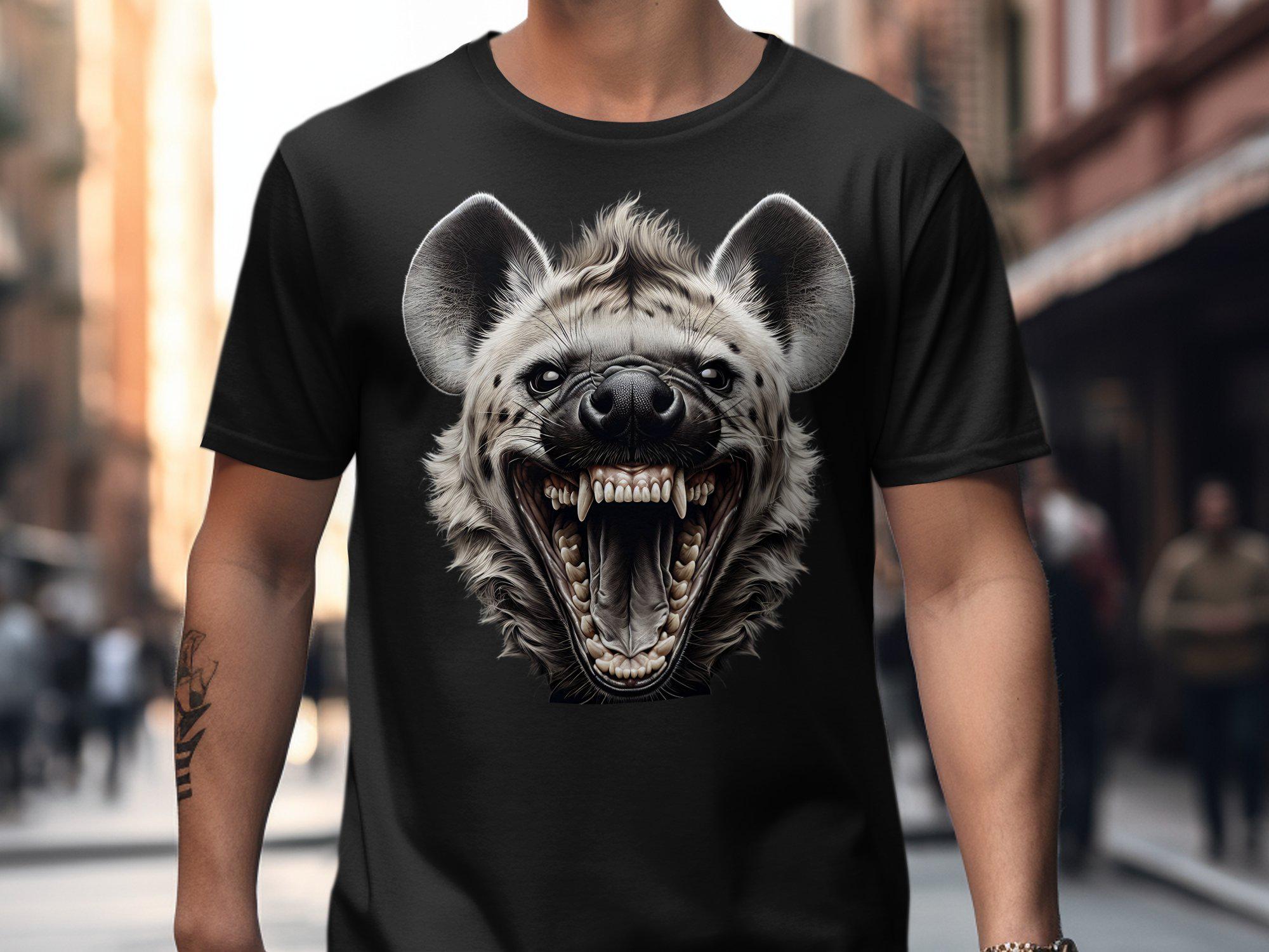 Heftige Hyäne T Shirt Wildes Tier Grafik T-Shirt Einzigartiges Tier Liebhaber Geschenk Lustiges Wildtier Shirt Herren Damen T-Shirt Hyäne Grafik Bekleidung Cool T