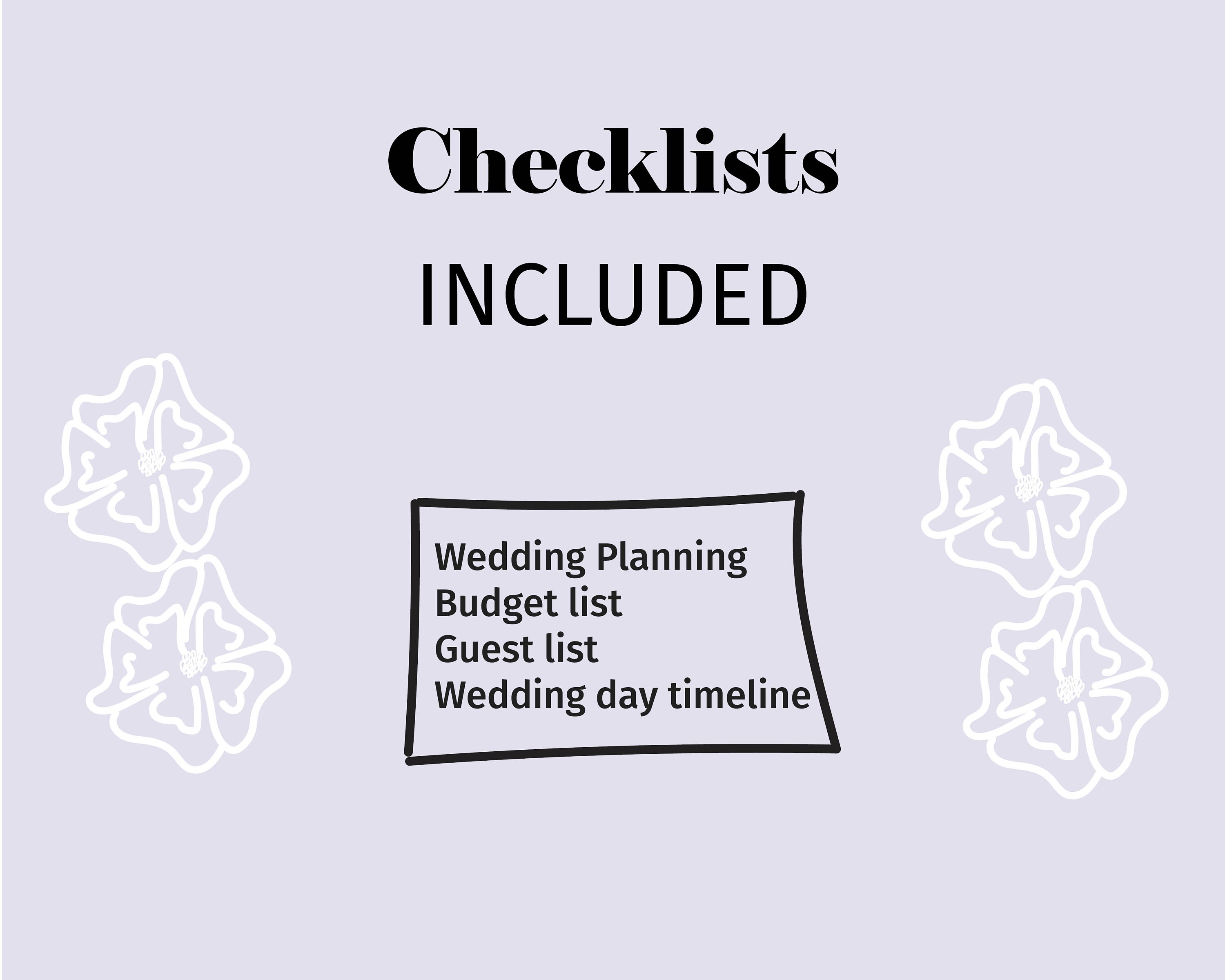 Minimal Wedding Planning Checklist Printable Wedding Checklist Template ...