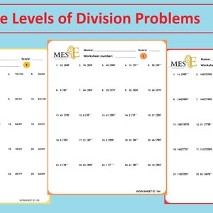 Division Worksheets