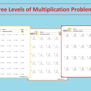 Multiplication Worksheets