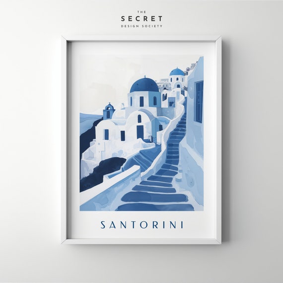 Santorini digital print, Santorini Greece travel print, Santorini Travel Art Wall Decor, Home Decor Wall Art City Travel Poster Gifts