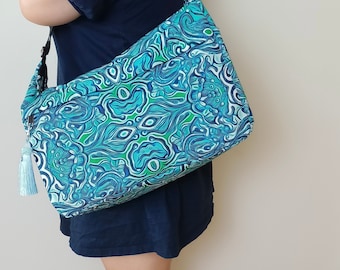 Carry-All Crossbody Bag (Messenger/Shoulder Bag): "Water Guardian"