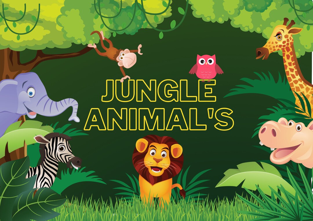 Animal Graphic Poster Etsy