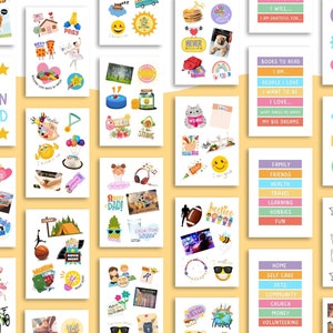 STK-115, MONTHLY VISION BOARD Shell Planner Stickers