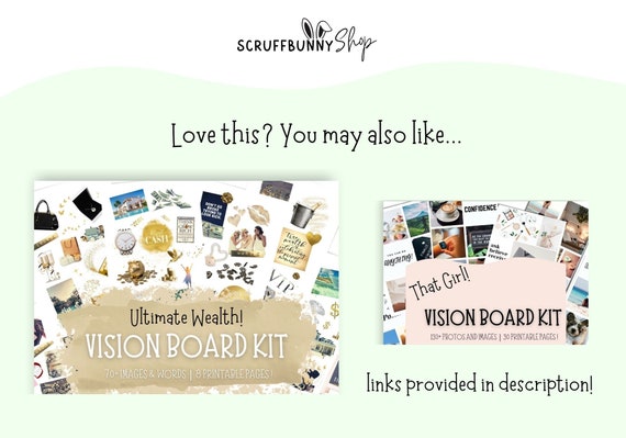 Travel Magazine Words Vision Board Words Printable, Vision Board