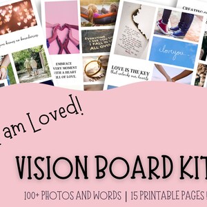 Love Vision Board Kit, Couples Vision Board, Vision Board Party 2024, Vision Board pour les femmes, Romance Vision Board Photos