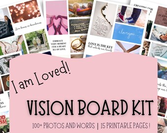 Liebe Vision Board Kit, Paare Vision Board, Vision Board Party 2024, Vision Board für Frauen, Romance Vision Board Fotos