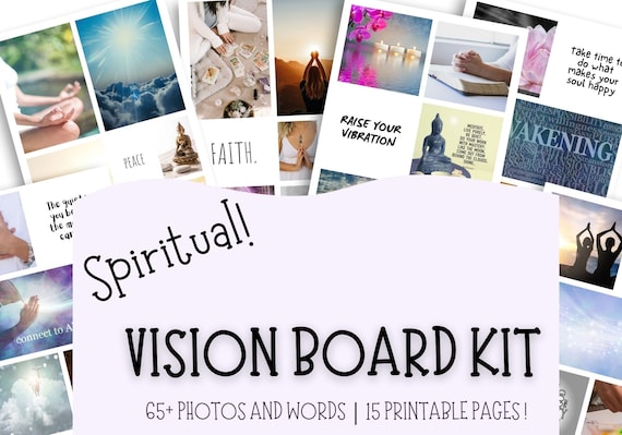 Christian Vision Board Printable Black Woman, 2024 Vision Board