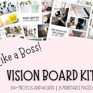 Conseil d'administration Career Vision, Entrepreneur Vision Board, Vision Board Party 2025, Business Vision Board for Women, Photos de Boss Babe Vision Board