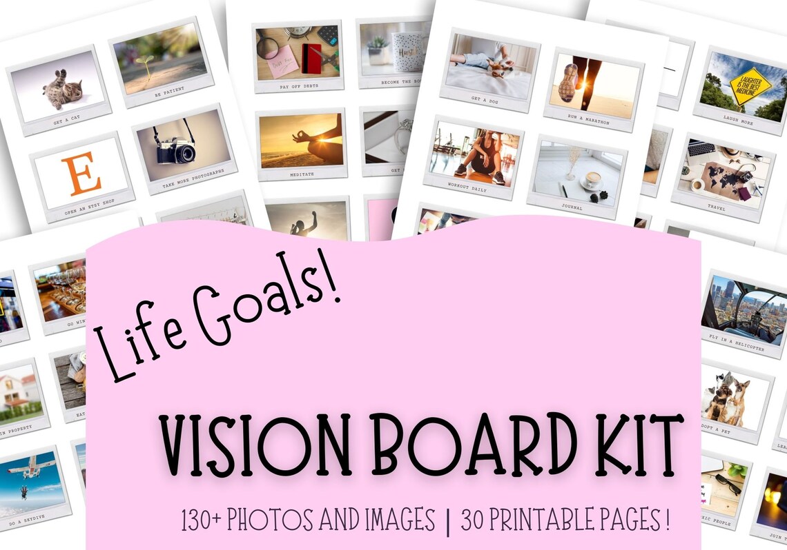 Vision Board Kit for Women, Vision Board Printable Kit, Vision Board ...