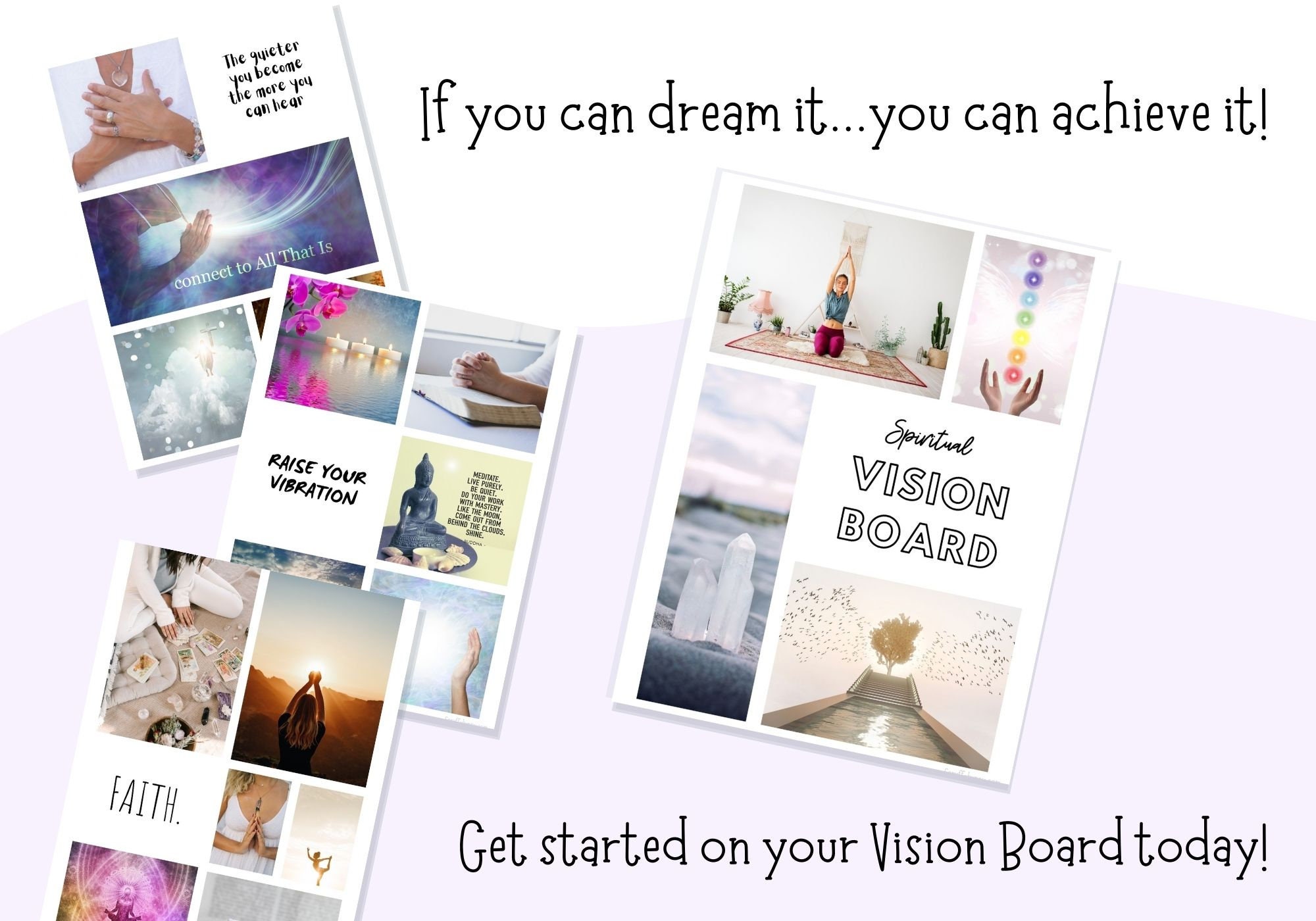 Women's Vision Board Bundle, Vision Board Kit for Women, Vision