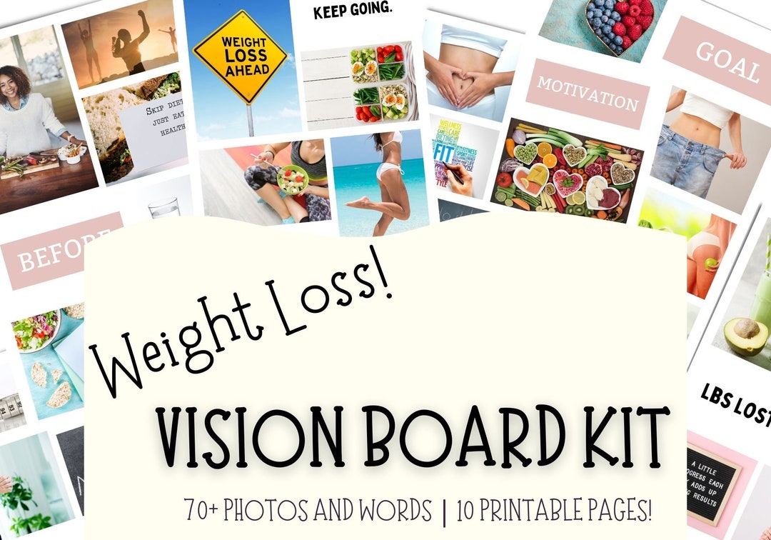 Vision Board Printable for Weight Loss Vision Board Kit - Etsy