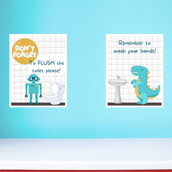 Bathroom Reminders Etsy