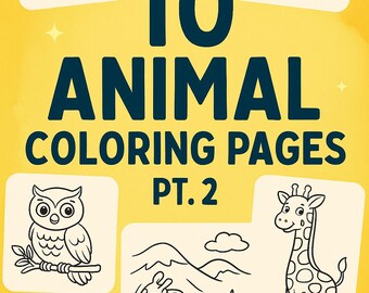 10 kleurplaten voor kinderen | Afdrukbare pdf-activiteitenbladen | Dieren, auto's, eenhoorns en leuke knutselwerkjes voor kinderen deel 2: