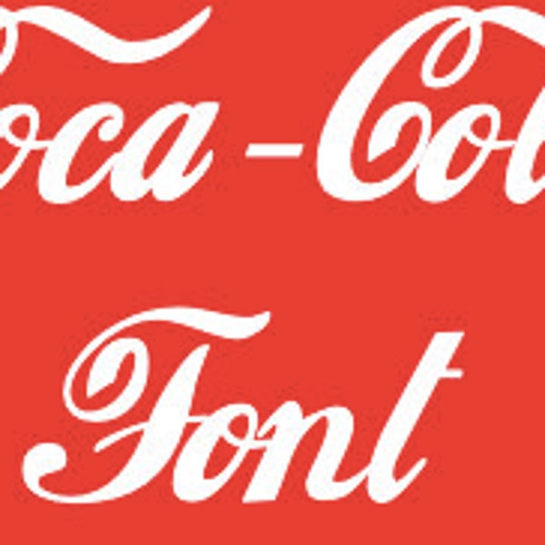 Coca-Cola Font ttf retro vintage original