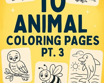 10 kleurplaten voor kinderen | Afdrukbare pdf-activiteitenbladen | Dieren, auto's, eenhoorns en leuke knutselwerkjes voor kinderen Deel 3: