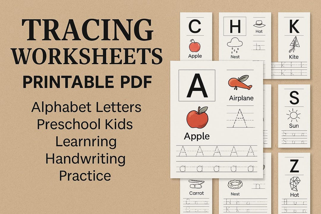 Tracing Worksheets Bundle | 272 Pages Alphabet Letters Printable PDF ...
