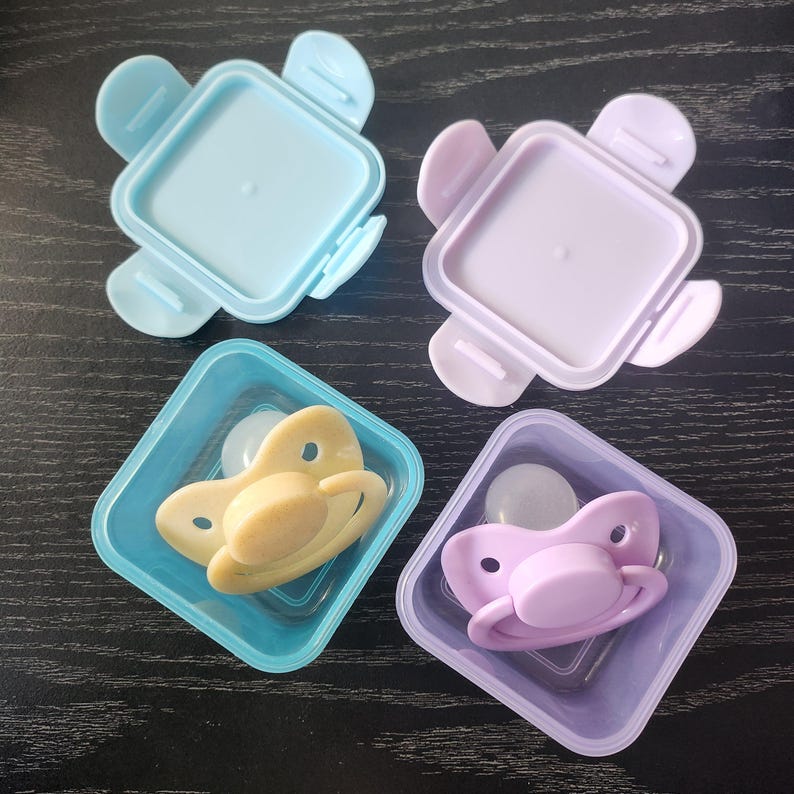 Plain Adult Pacifier With Storage Box - Little Space, Agere, Age ...