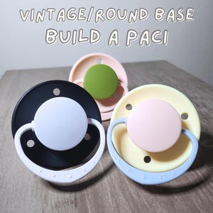 Chupete para adultos Vintage Base Build-a-Paci: espacio reducido, agere, regresión de edad, sensorial, ayuda para dormir, chupete, chupete, chupete para adultos, fijación oral
