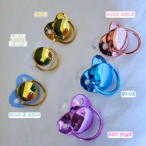 Chupete para adultos Shiny Small Shield: espacio reducido, edad, regresión de edad, sensorial, ayuda para dormir, chupete, chupete, chupete, chupete para adultos, fijación oral