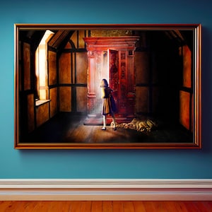 Narnia Wardrobe,narnia wall art,The Chronicles of Narnia,digital print,narnia poster,narnia