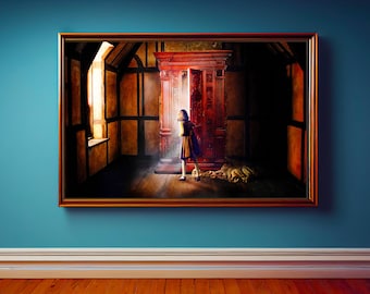 Narnia Wardrobe Print, The Chronicles of Narnia, Digital Wall Art (JPEG)