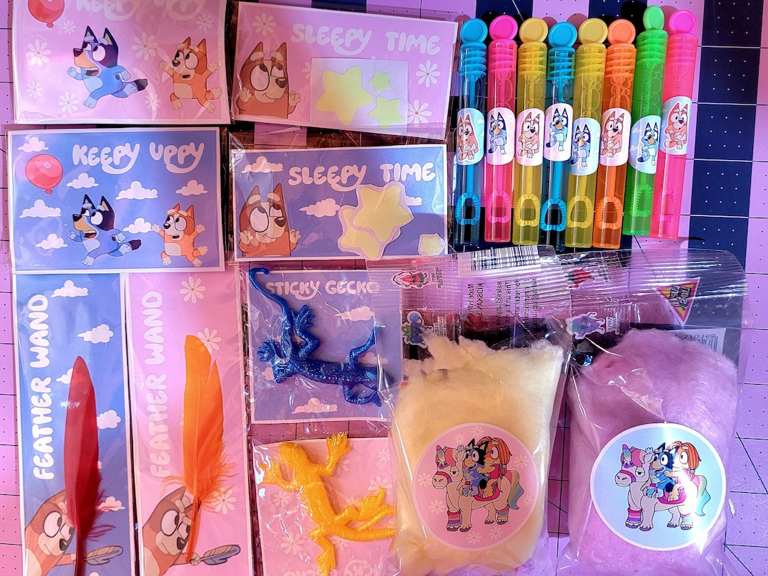 Ready for You Party. Bluey Favors Party Feather Wand, Stars. Balloons. Etsy
