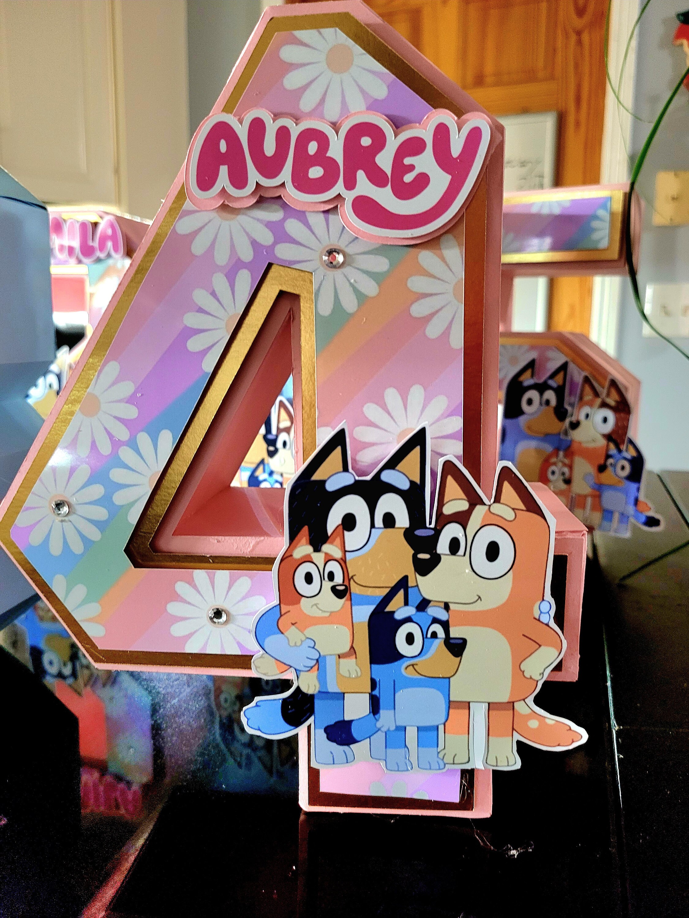 Bluey 3D Numbers/Letters