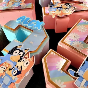 10in. Centerpieces number or letters Bluey Decoration Bluey Birthday Party Bluey Girl Bluey Gift letter number