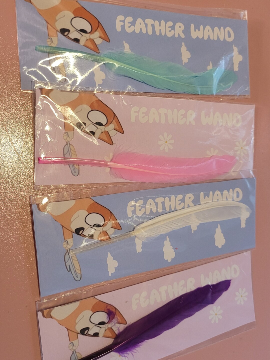 Bluey Birthday Party Feather Wand Etsy