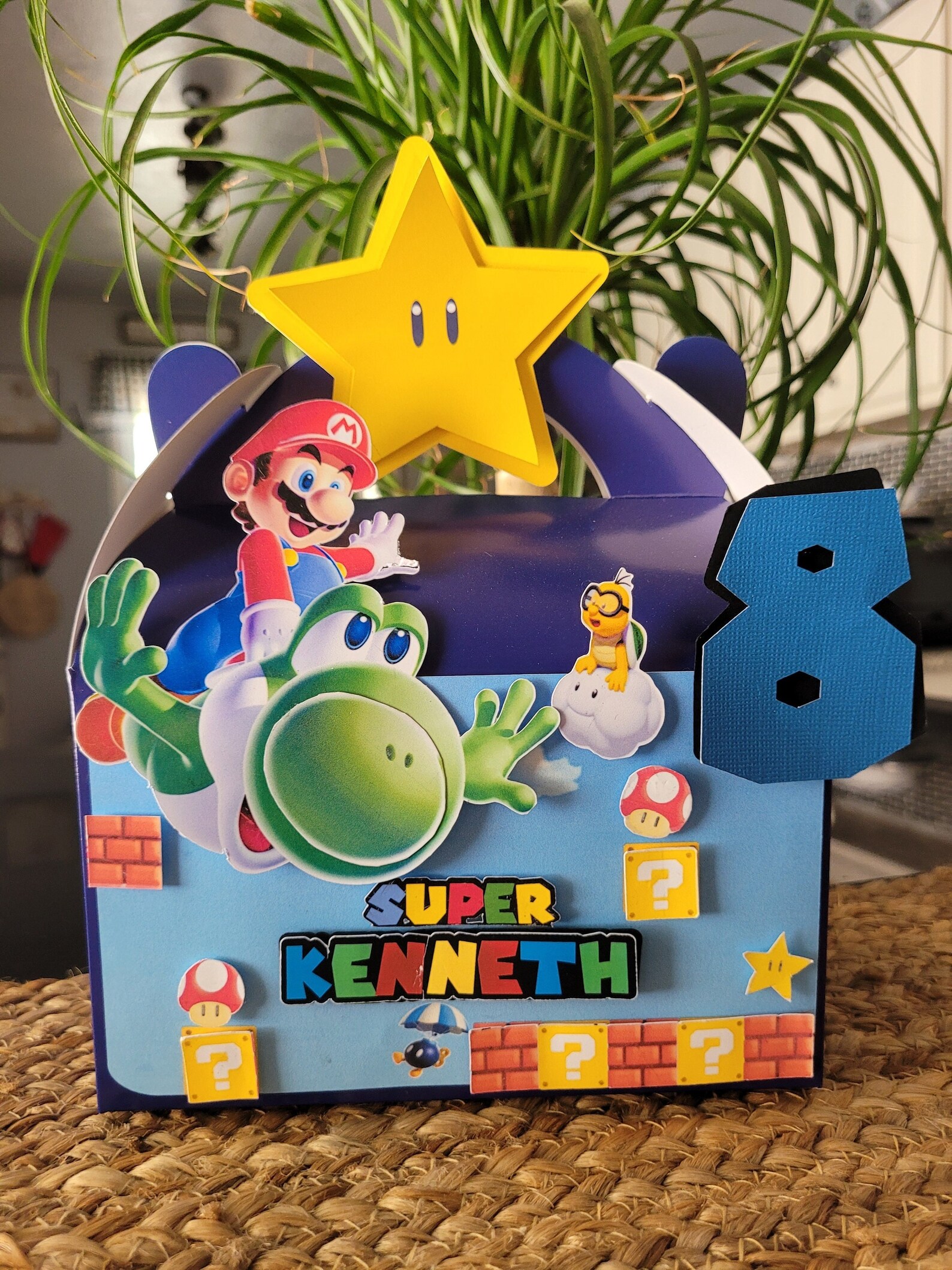 Super Mario Bros Favor Box and Popcorn Box Mario Goodie Box Etsy